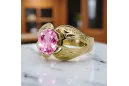 14 Karat Gelbgold Amethyst Ring Vintage Schmuck vrc135y